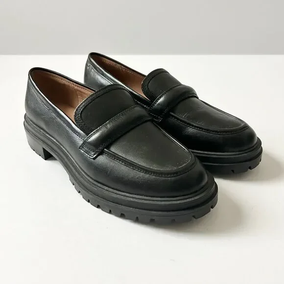 Madewell | Shoes | Madewell Black Leather Loafers | Poshmark display picture 1